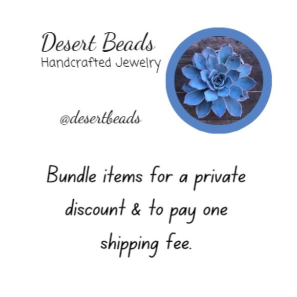 🌵HAND CRAFTED EARRINGS Dangle Drop Double Heart - Picture 8 of 9